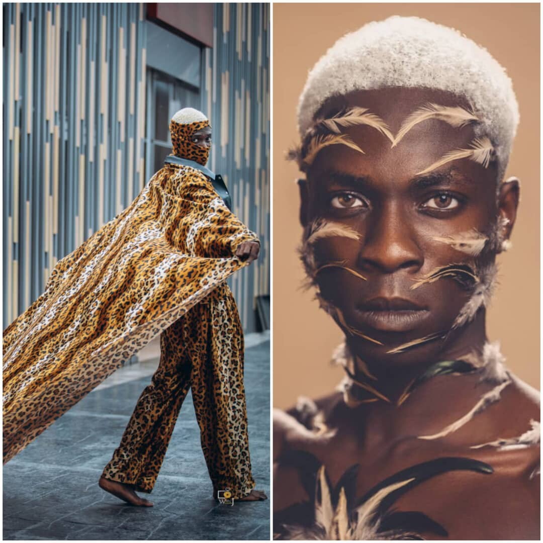 Omor Ovie Frederick, Checkout mindblowing rooster-themed photoshoot shared by Nigerian model