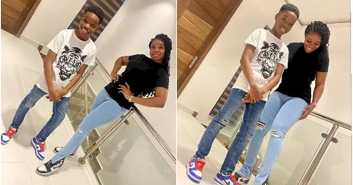 “I’m proud of you” – Wizkid’s first babymama, Shola Ogudu tells son as he resumes high school