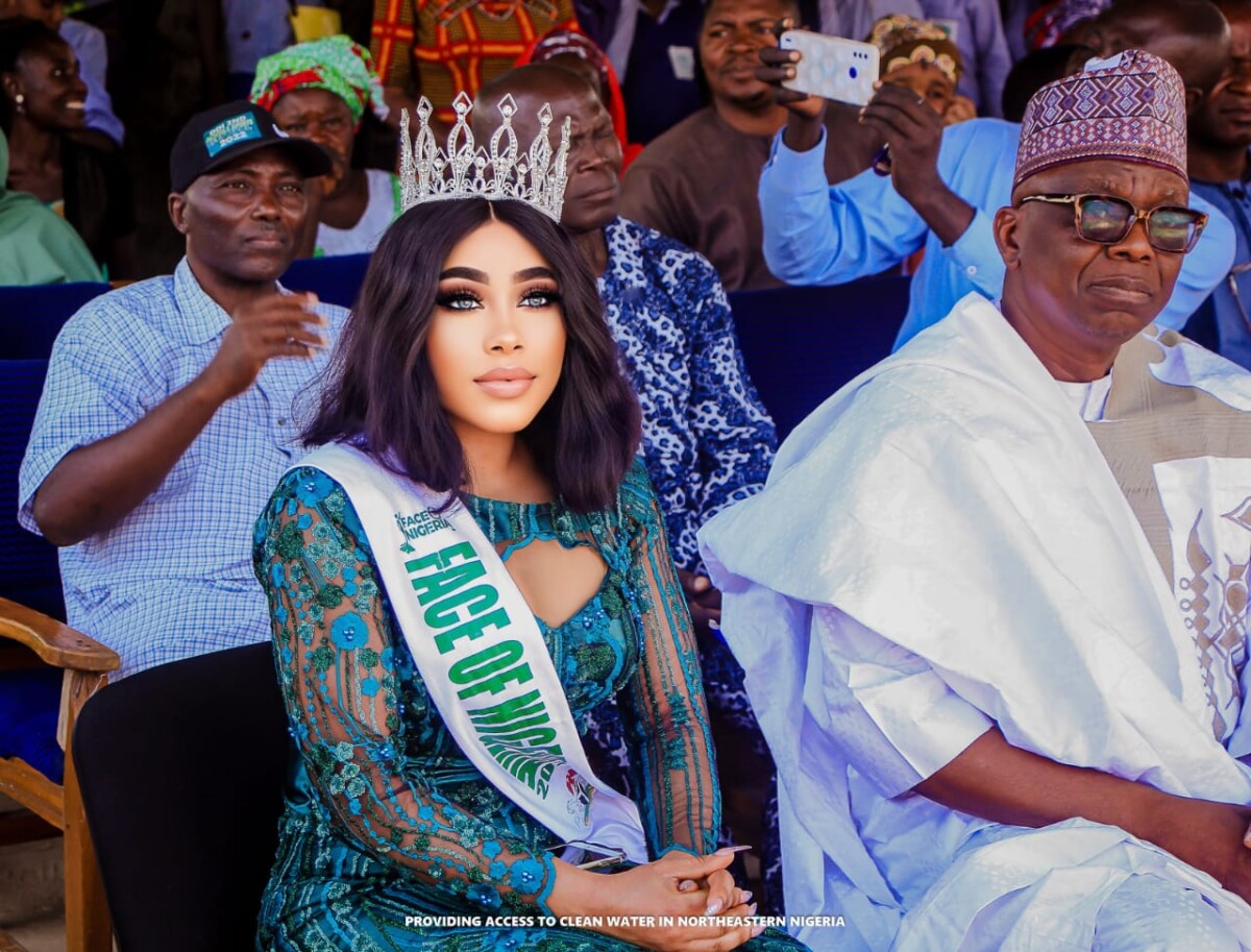 Face of Nigeria Queen, Tracy Solomon drills borehole for school in Taraba state