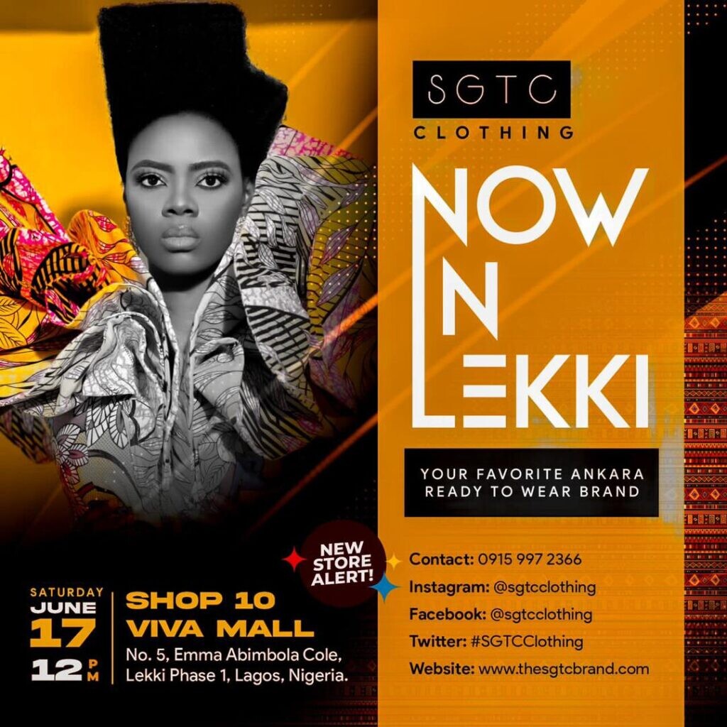 SGTC Clothing Opens Another Outlet In Lekki, Lagos To Expand Market