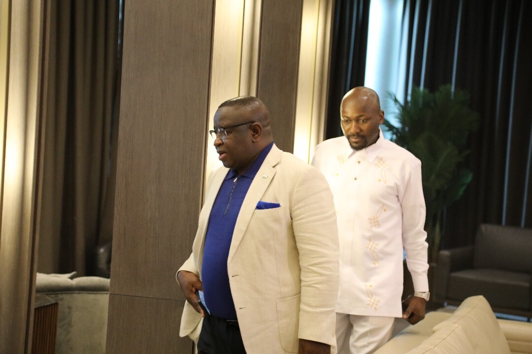 Pioneering Change: Apostle Johnson Suleman Champions Tech Growth in Closed-Door Talks with Sierra Leone’s President