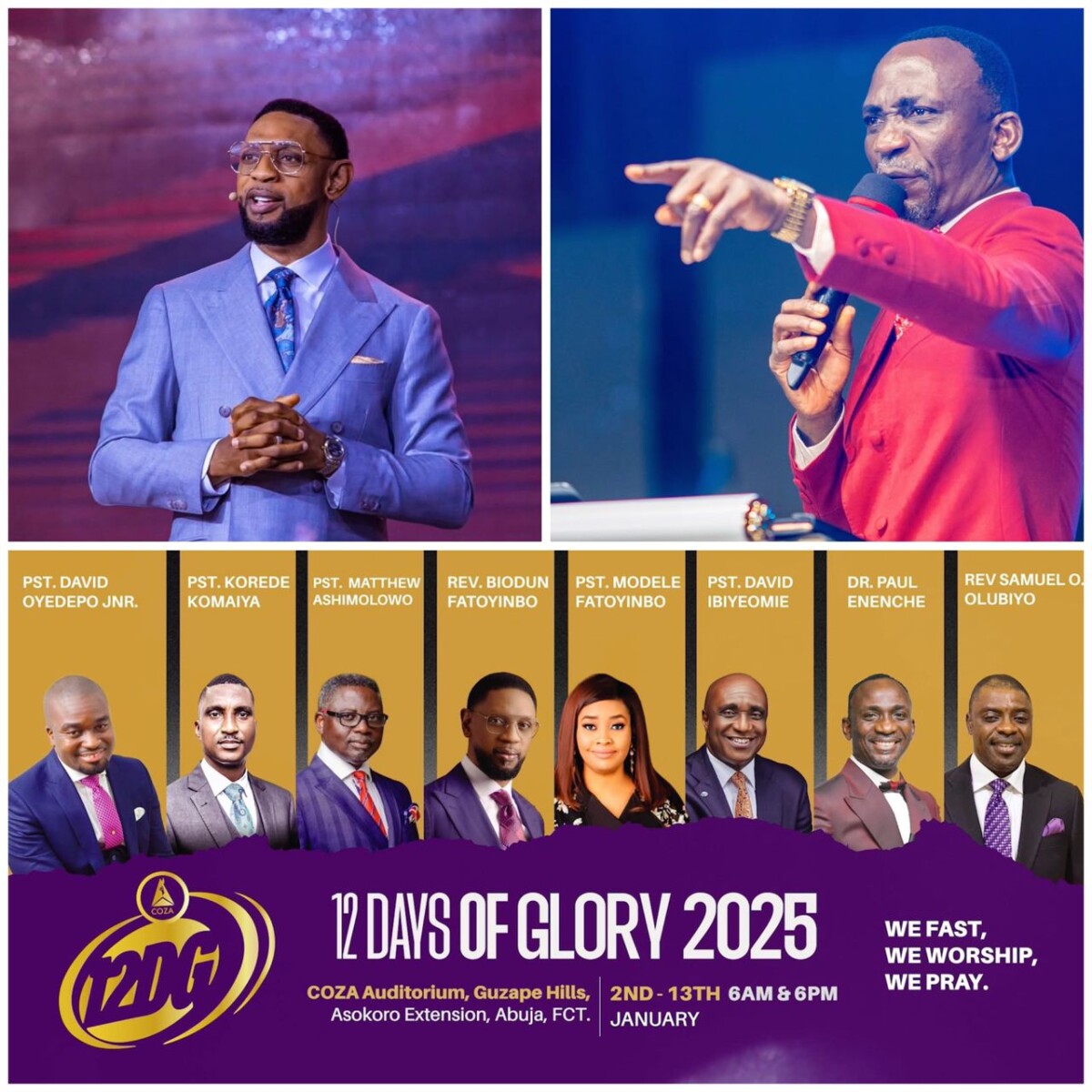 Unity in Excellence: Pastor Paul Enenche Declares COZA a Hub of Glory and Greatness!